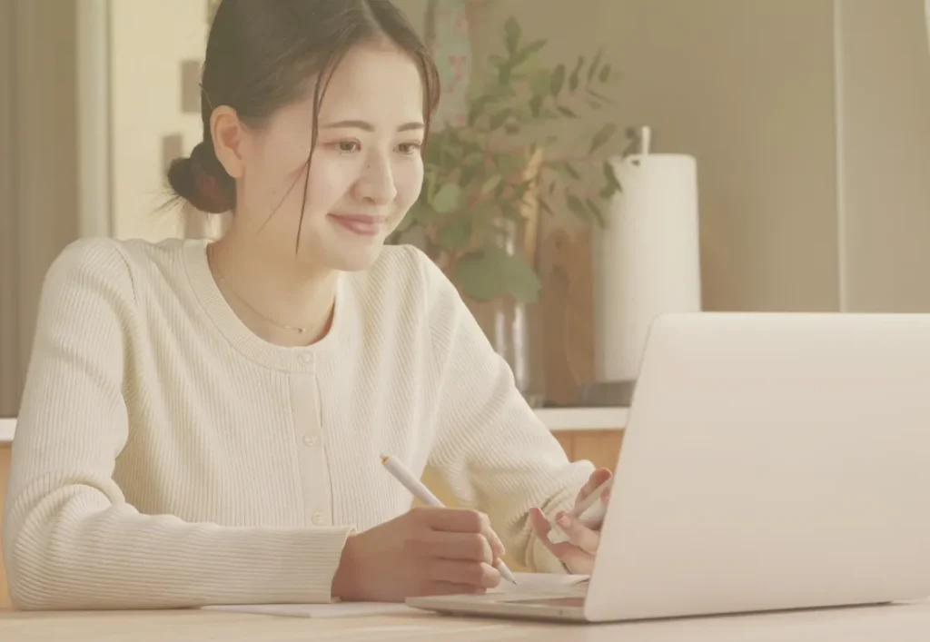 セッションを受ける女性